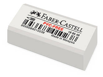 Гумка вінілова Faber-Castell 7086 колір білий, 188648