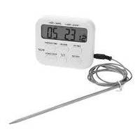 Цифровий термометр ТА278 харчовий для духовки (печі) з виносним датчиком до 300 градусів і таймером.