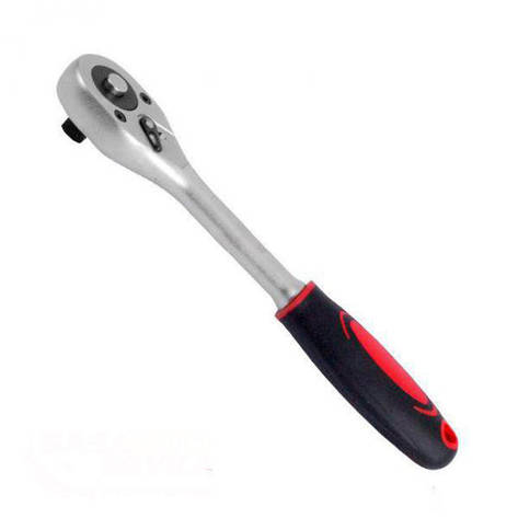 Рукоятка з храповим механізмом (трещітка) 1/4" 24 зубця INTERTOOL HT-2104, фото 1