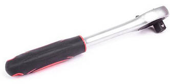 Рукоятка з храповим механізмом (трещітка) 1/2" 24 зубця INTERTOOL HT-2106, фото 3