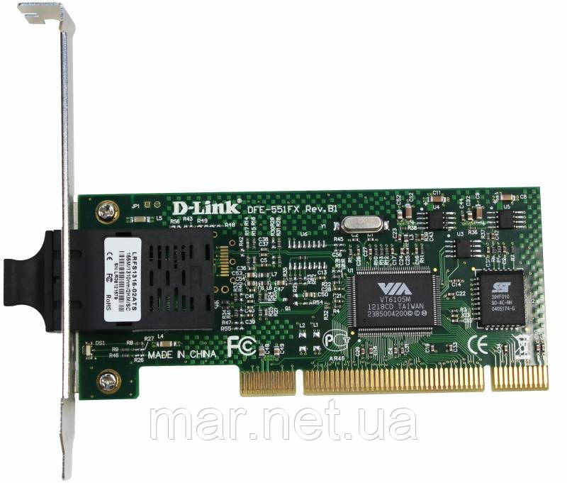 Мережева карта D-Link DFE-551FX 1port 100BaseFX