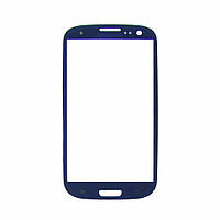 Стекло для переклейки дисплея Samsung i9300 Galaxy S3 тёмно-синее