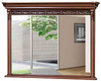 Зеркало Тоскана Лукка с карнизом 0,9 (Скай) 900х1000х140 мм.