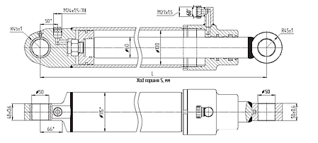 Ремонт гидроцилиндра МС100/60х800-3.22.2(1130), фото 3