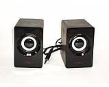 USB колонки для ПК комп'ютерні колонки 2.1 Hiraliy H1 Black, фото 3