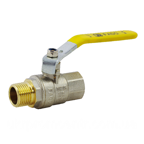 Кран кульовий FADO ГАЗ 20 3/4" НВ ручка, фото 1