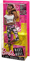 Лялька Барбі Made to Move йога темношкіра шарнірна Barbie афроамериканка оригінал Mattel