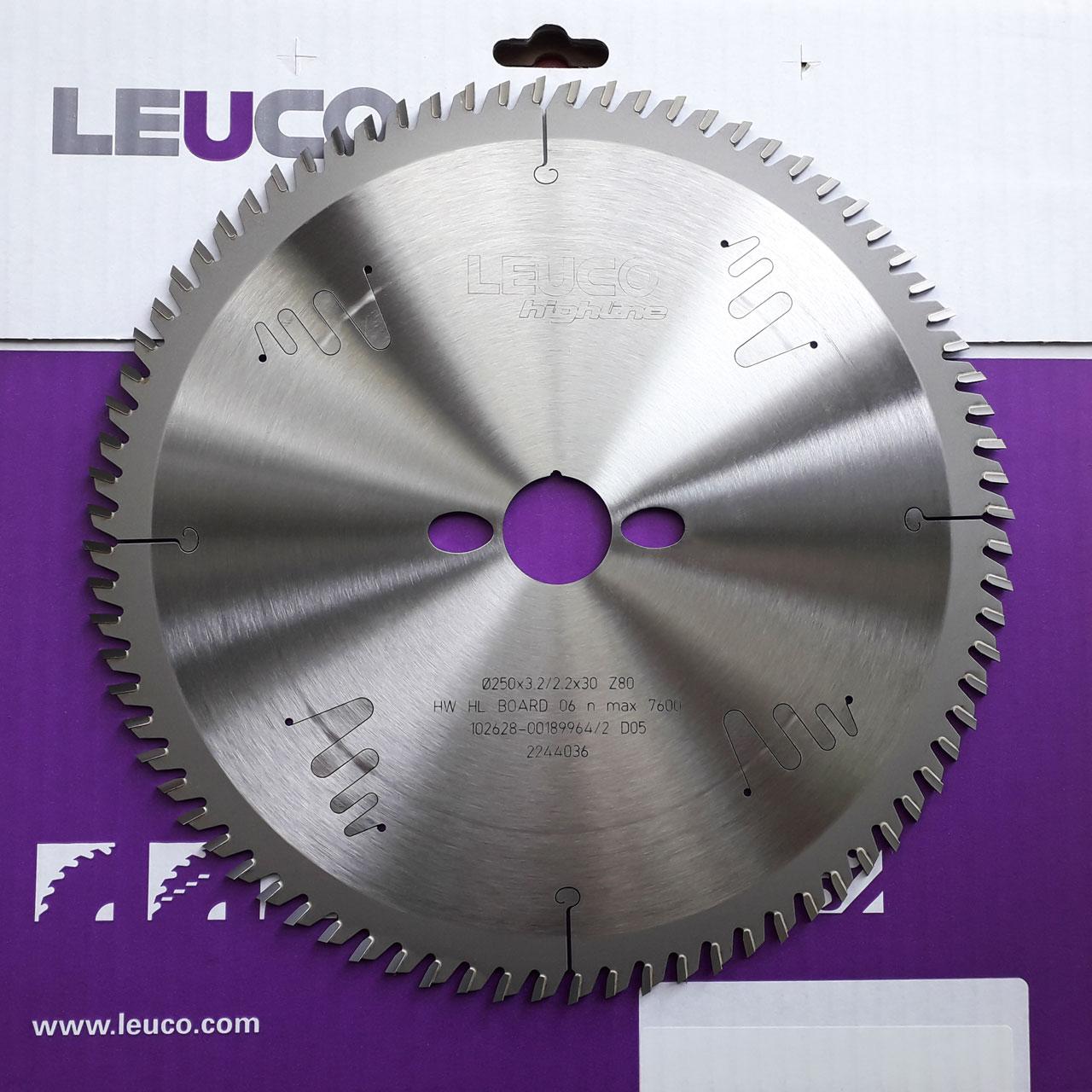 250x3,2x2,2x30 Z=80 Чистовий торцювальний пиляльний диск по дереву Leuco