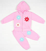 Утеплений костюм 2 рожевим кольором для дівчинки