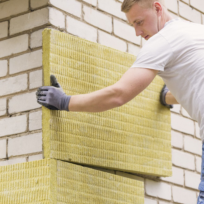 Утеплення фасаду будинку мінеральною ватою монтаж, фото 1