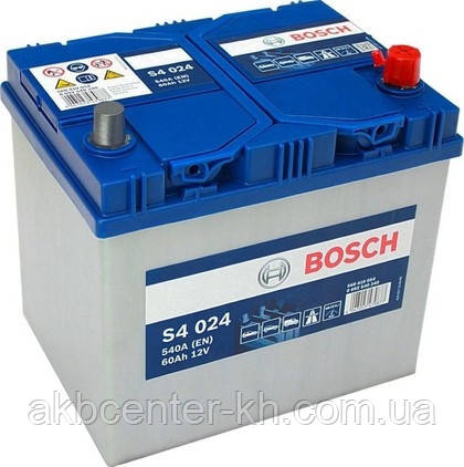Акумулятор автомобільний BOSCH 6CT-60 Asia R 540A, фото 1