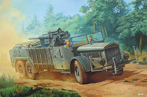 Selbstfahrlafette auf Fahrgestell VOMAG 7 or 660 mit 8,8 см Бронежилет. 1/72 RODEN 727