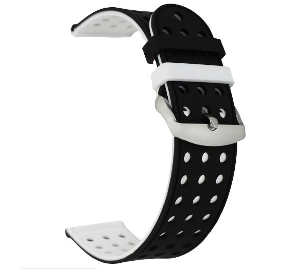 Подвійний ремінець з перфорацією Primo для годин Xiaomi Huami Amazfit Sport - Black&White