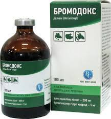 Бромодокс (доксициклин, бромгексин) 100 мл комплексный антибиотик для поросят и телят - фото 1 - id-p62877017