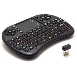 Клавіатура для Smart TV W-Shark з тачпадом Black UKR