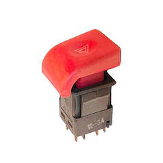 Вимикач аварійної сигналізації ВАЗ-2110 АВАРІВ з/о (червона)