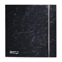 Осьовий побутовий вентилятор для ванної Soler&Palau SILENT-100 CZ MARBLE BLACK DE SIGN — 4C (230V 50)