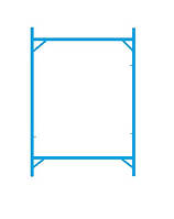 Леса строительные и элементы к лесам: Рама д.42 проходная.
