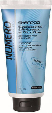 Шампунь для кучерявого волосся з оливковою олією Brelil Numero Elasticizing Shampoo 300 мл, фото 1