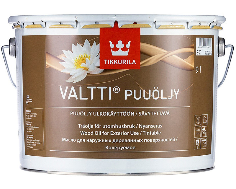 Олія атмосферостійка TIKKURILA VALTTI OIL для деревини 9 л