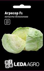 Насіння капусти Агресор F1, 20 шт., білокачанної середньо-пізній, ТМ "ЛедаАгро"