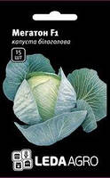 Насіння капусти Мегатон F1, 15 шт., білокачанної середньої, ТМ "ЛедаАгро"