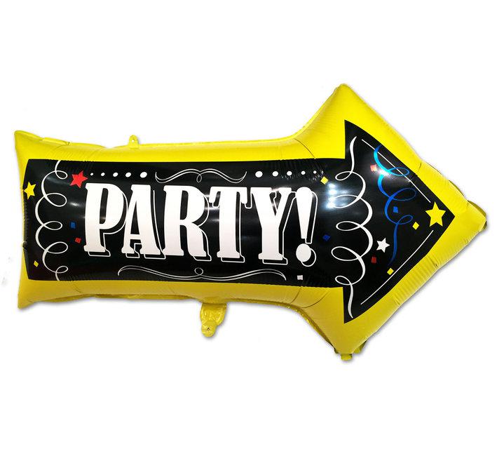 Вау! Фігурний Фольгований шар 50х80 см Стрілка party, Весільний