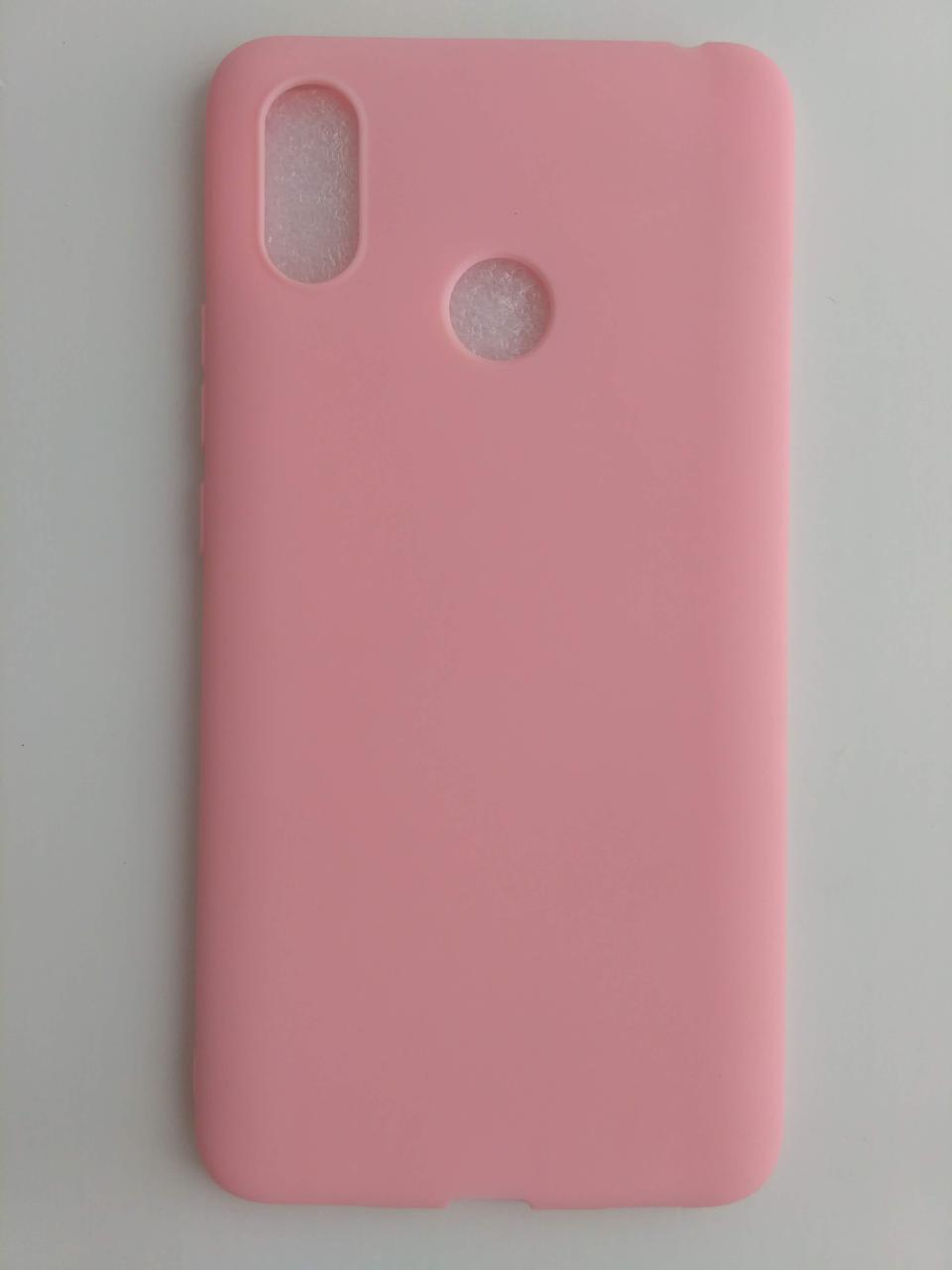 Силіконовий чохол Xiaomi Mi Max 3 рожевий матовий Кораловий 1762P