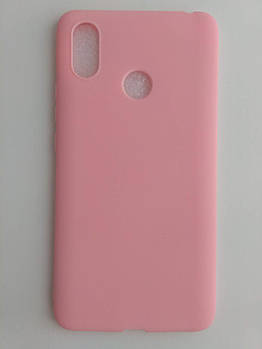 Силіконовий чохол Xiaomi Mi Max 3 рожевий матовий Кораловий [1762]