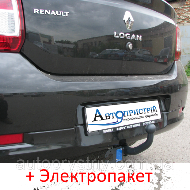 Фаркоп - Renault Logan Седан (2013--) з'ємний на 2 болтах