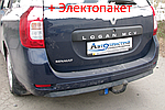Фаркоп - Renault Logan MCV Універсал (2013--) з'ємний на 2 болтах