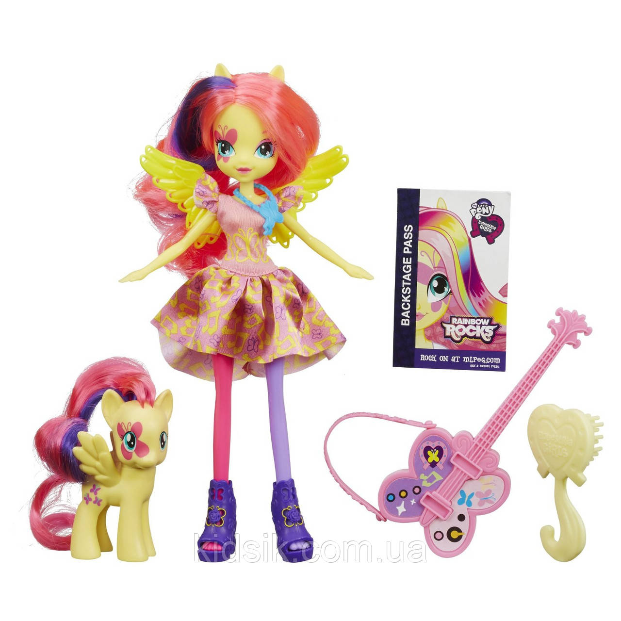 Лялька My Little Pony Equestria Girls Fluttershy Doll and Pony Set Флатершай