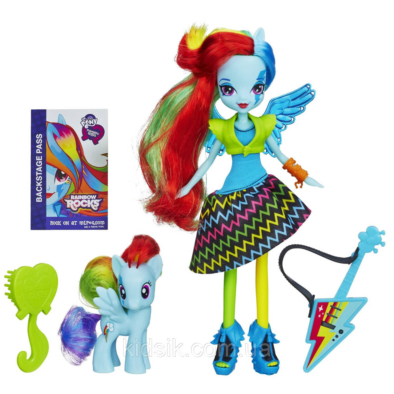 Лялька My Little Pony Equestria Girls Rainbow Dash Doll and Pony Set Мосту Деш