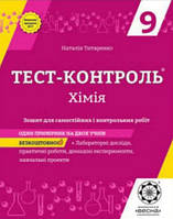 9 клас  Хімія  Тест-контроль Титаренко Н.В. Весна