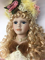 Лялька порцелянова сувенірна, колекційна Porcelain doll "Маргарита" 50 см (1303-02), фото 2
