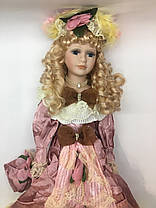 Лялька порцелянова сувенірна, колекційна Porcelain doll "Маргарита" 50 см (1303-02), фото 3