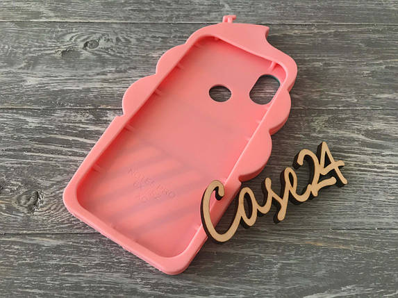 Гумовий 3D чохол для Xiaomi Redmi S2 Ice cream, фото 3
