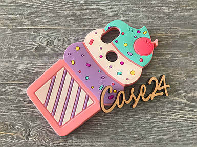 Гумовий 3D чохол для Xiaomi Redmi S2 Ice cream