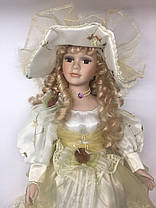 Лялька сувенірна, подарункова порцелянова, колекційна Porcelain doll "Кароліна" 50 см (1303-04), фото 2