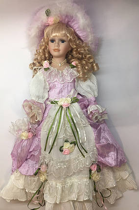 Порцелянова лялька колекційна, сувенірна Porcelain doll "Elizabeth" 50 см (1303-05), фото 2