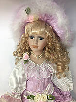Порцелянова лялька колекційна, сувенірна Porcelain doll "Elizabeth" 50 см (1303-05), фото 3