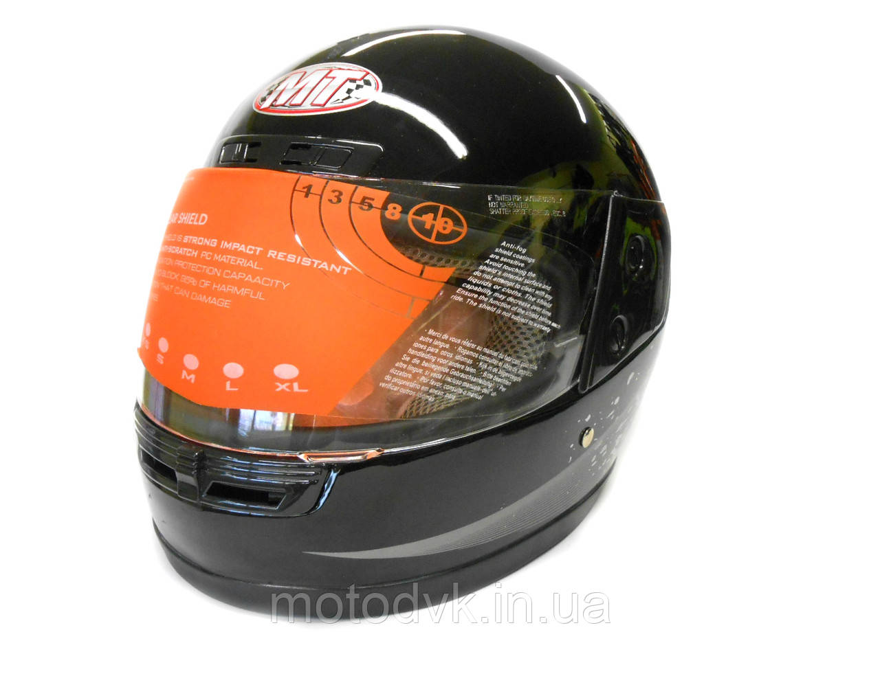 Мотошолом інтеграл MotoTech WLT-106 чорний, розмір L