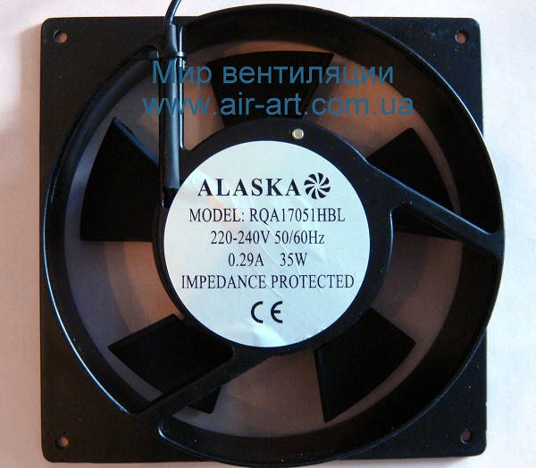 Осьовий вентилятор Аляска RQA 170