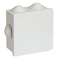 Коробка монтажна зовнішня 85х85х50 7 входів 80710