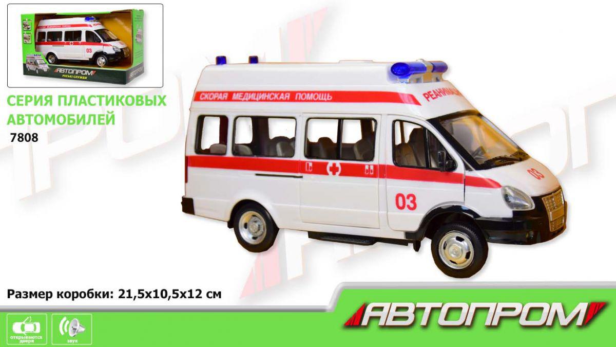 Машинка 7808 Швидка допомога зі світлом і звуком, фото 1