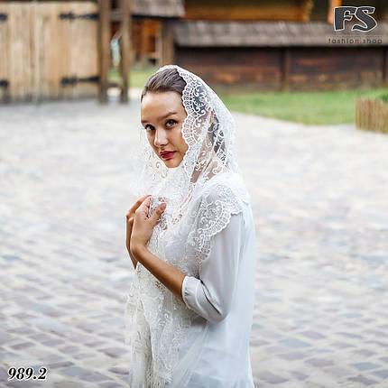 Весільний шарф Каміла (айворі), фото 1