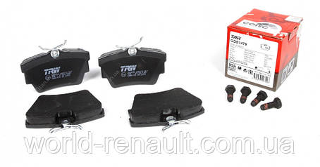 TRW GDB1479 — задні гальмівні колодки на Рено Трафік II, фото 1