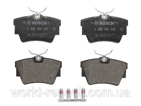 Задні гальмівні колодки на Рено Трафік II/ BOSCH 0986494040, фото 1