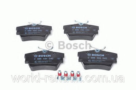 Задні гальмівні колодки на Рено Трафік II/ BOSCH 0986494040, фото 2