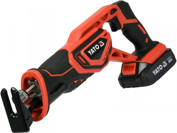 Пила шабельна акумуляторна 18 В Li-Ion 2 А·год YATO з зарядним пристроєм